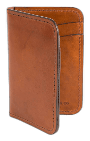 No.52 | 'Buck Brown' Vertical Leather Wallet For Men