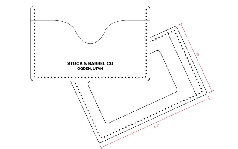 No.54 | Leather Minimalist Card Holder (Digital Pattern)