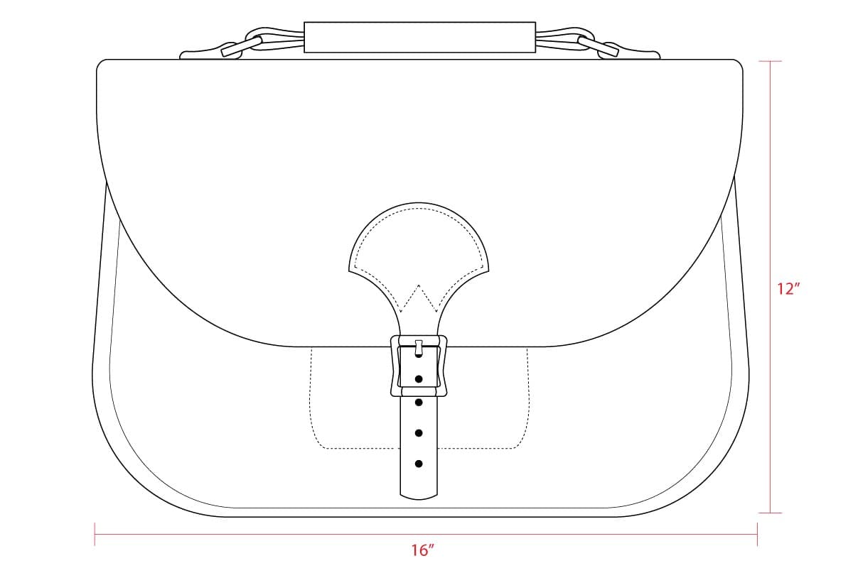 No.88 | Leather Saddlebag Satchel Bag (Digital Pattern)