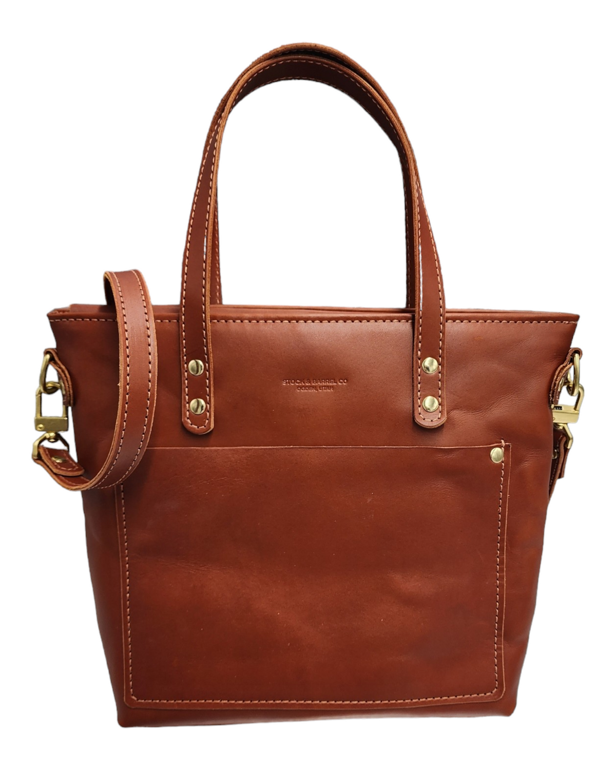 No.74 | 'Chestnut' Women's Leather Crossbody Tote Bag